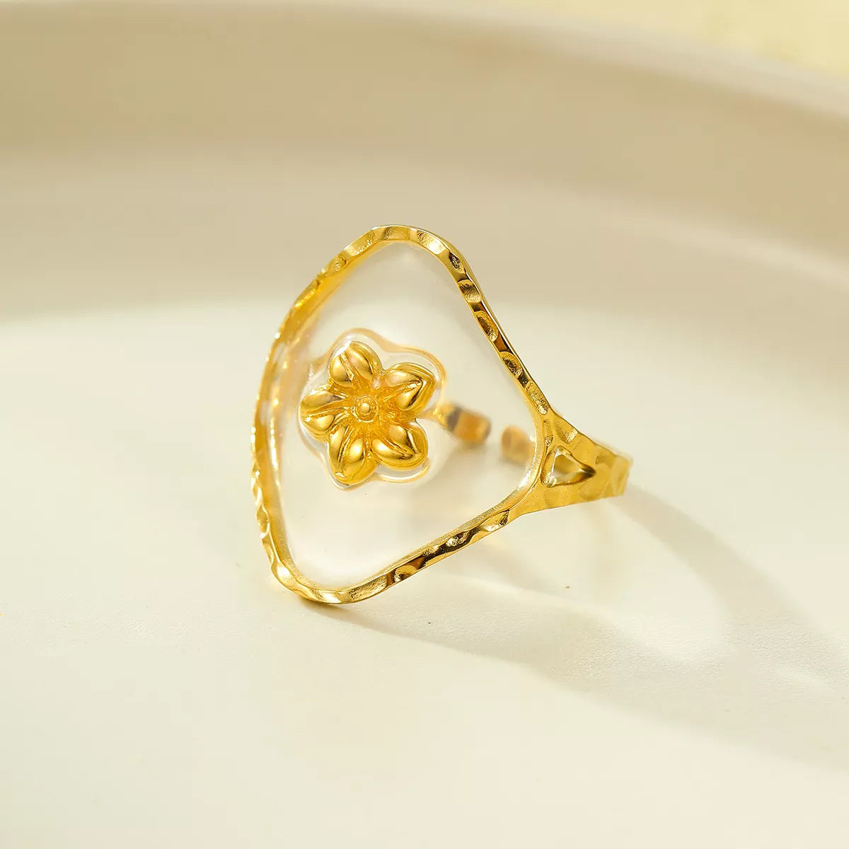 18K Gold-Plated Adjustable Open Ring