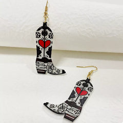 Cowboy Boot Dangle Earrings