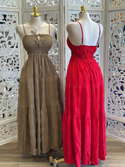Tiered Flowy Maxi Dress - Estira, Stretchy