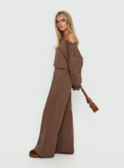 Peaks Flared Joggers Cocoa