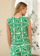 LIDIA TROPICAL SLEEVELESS TOP