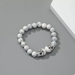 Halloween Skull Beaded Bracelet