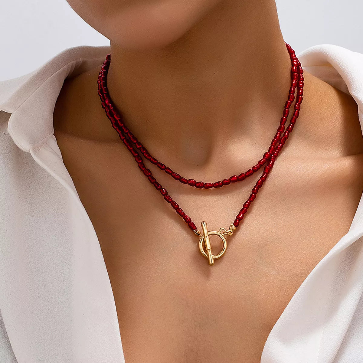 2 Piece Bohemian Beaded Necklace