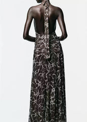 ARIA HALTER MAXI DRESS