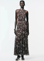 ARIA HALTER MAXI DRESS