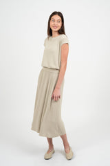TAYLOR PLEATED MIDI SKIRT