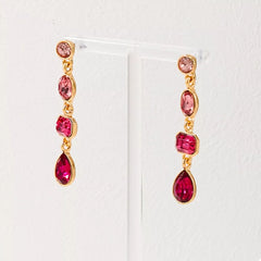 18K Gold-Plated Drop Earrings