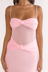 Stara Knot Accent Maxi Dress Blush