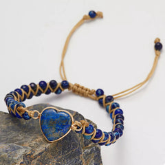 Heart Charm Beaded Bracelet