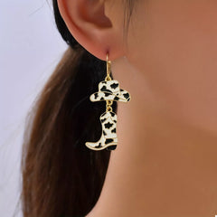 Cowboy Hat and Boot Dangle Earrings