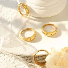 18K Gold-Plated Zircon Ring