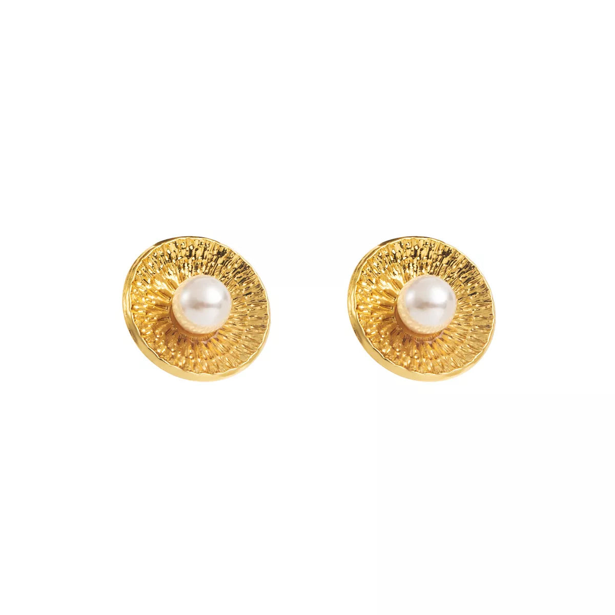 18K Gold-Plated Stud Earrings