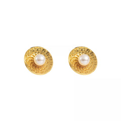 18K Gold-Plated Stud Earrings