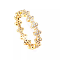 18K Gold-Plated Zircon Ring