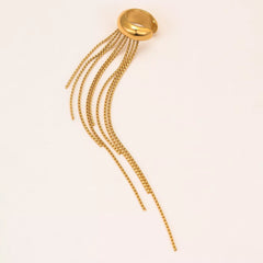 18K Gold-Plated Tassel Ear Cuff Earrings