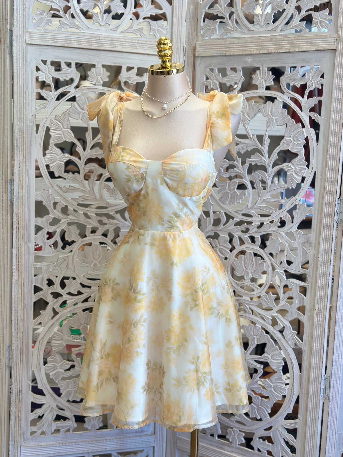 Brushed Sunshine Mini Dress -Slightly Stretchy, Estira Poco