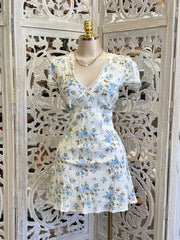 Pastel Blue Mini Dress - No Estira, Not Stretchy
