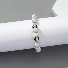 Halloween Skull Beaded Bracelet