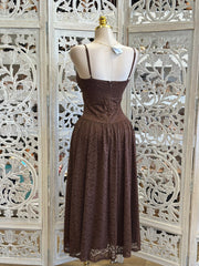 Espresso Brown Cami Midi Dress - Estira, Stretchy