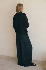 VENNI BLACK KNIT SWEATER