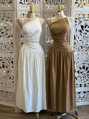 Asymmetrical Cmi Maxi Dress- Not Stretchy, No Estira