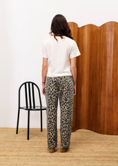 EMILIA LEOPARD BOBTAIL JEANS