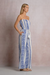 Cayenne Jumpsuit Natural Blue