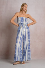 Cayenne Jumpsuit Natural Blue