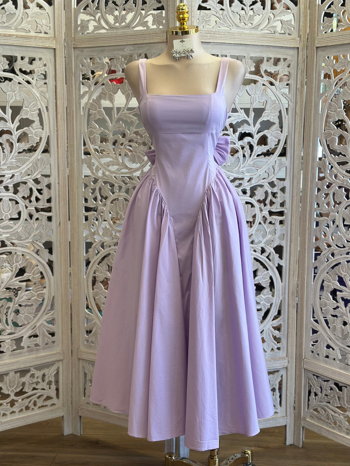 Lavender Dream Puffy Dress- No Estira, Not Stretchy
