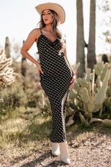 Darling I'm Different Western Printed Maxi Dress (Black)