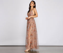 Daisy Pleated Tulle Formal Dress