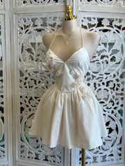Floral Puffy Mini Dress- Not Stretchy, No Estira