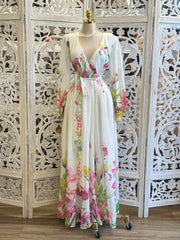 Spring Floral Maxi Dress-Stretchy, Estira