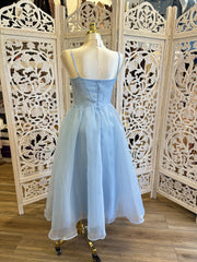 Blue Corset Tulle Dress- No Estira, Not Stretchy