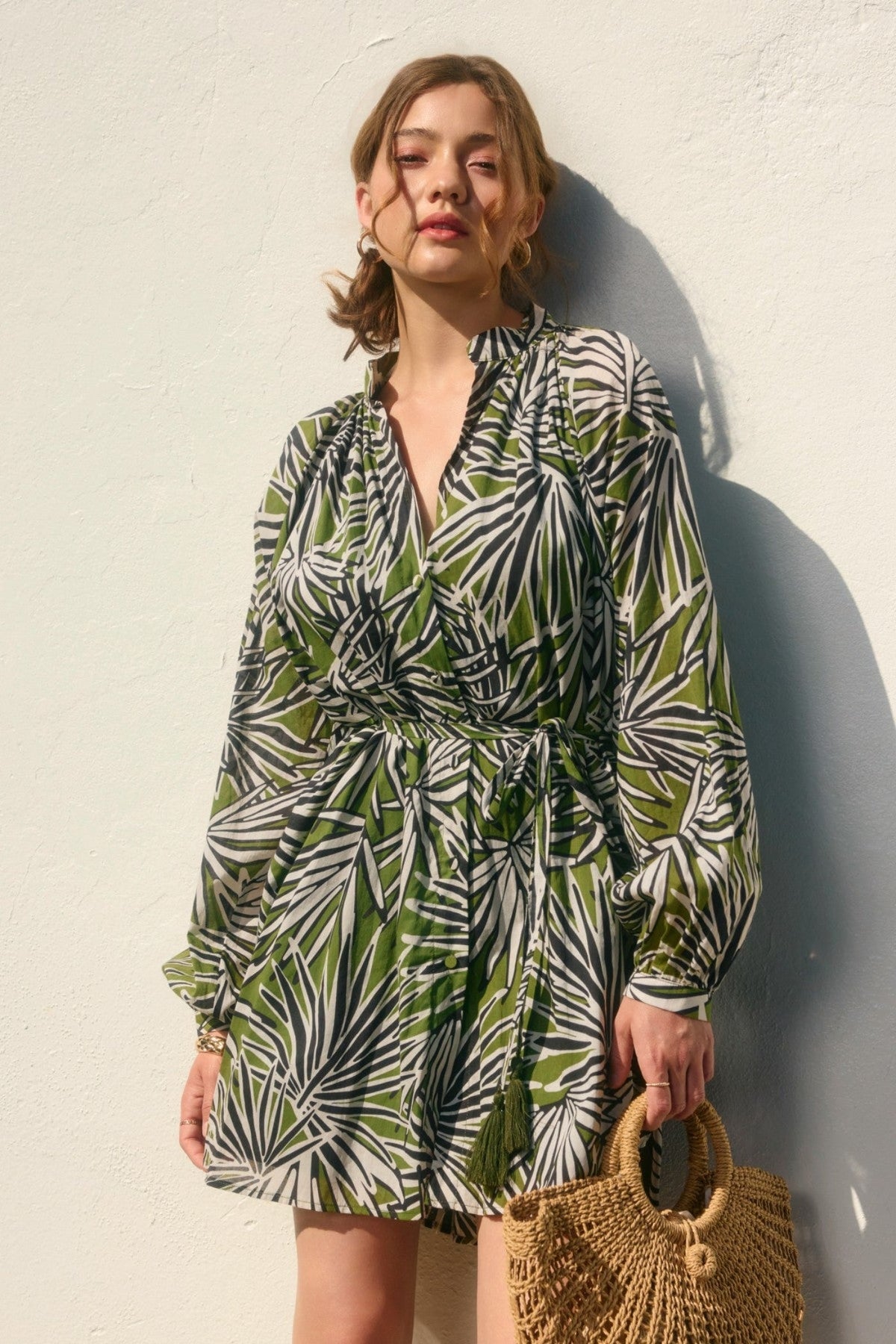 MEREDITH TROPICAL MINI DRESS