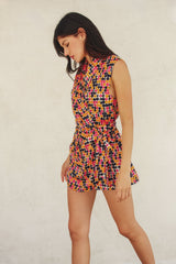 VALERIE SHAWL LAPEL ROMPER
