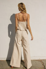 DARCY SLEEVELESS FLARED TOP