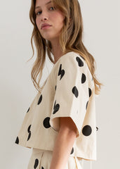 SANDRA POLKA DOT TOP