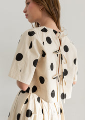SANDRA POLKA DOT TOP