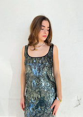 OLIVIA SLEEVELESS SEQUIN TOP