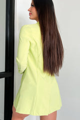 Executive Behavior Long Blazer (Baby Lime)