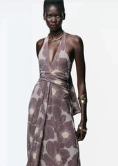 LINA HALTER MAXI DRESS
