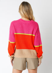 MILLIE COLORBLOCK SWEATER