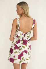 That Lady Bow Back Mini Dress Allegra Floral