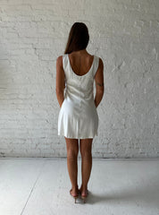 Kimberly White Linen Mini Dress