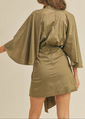 DAKOTA DRAPED MINI DRESS