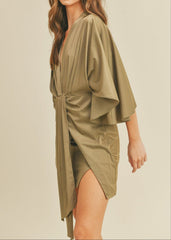DAKOTA DRAPED MINI DRESS