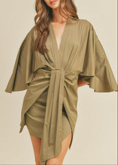 DAKOTA DRAPED MINI DRESS