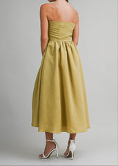 KENDRA STRAPLESS MIDI DRESS