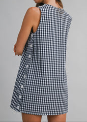 AVERY GINGHAM MINI DRESS